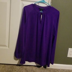 Purple flowy shirt